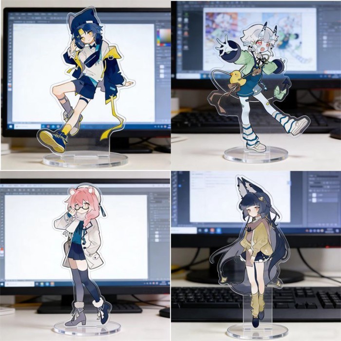 Zenless Zone Zero ชุดลําลองอะคริลิคขาตั้งรูปเดสก์ท็อปเครื่องประดับสะสมตกแต่ง