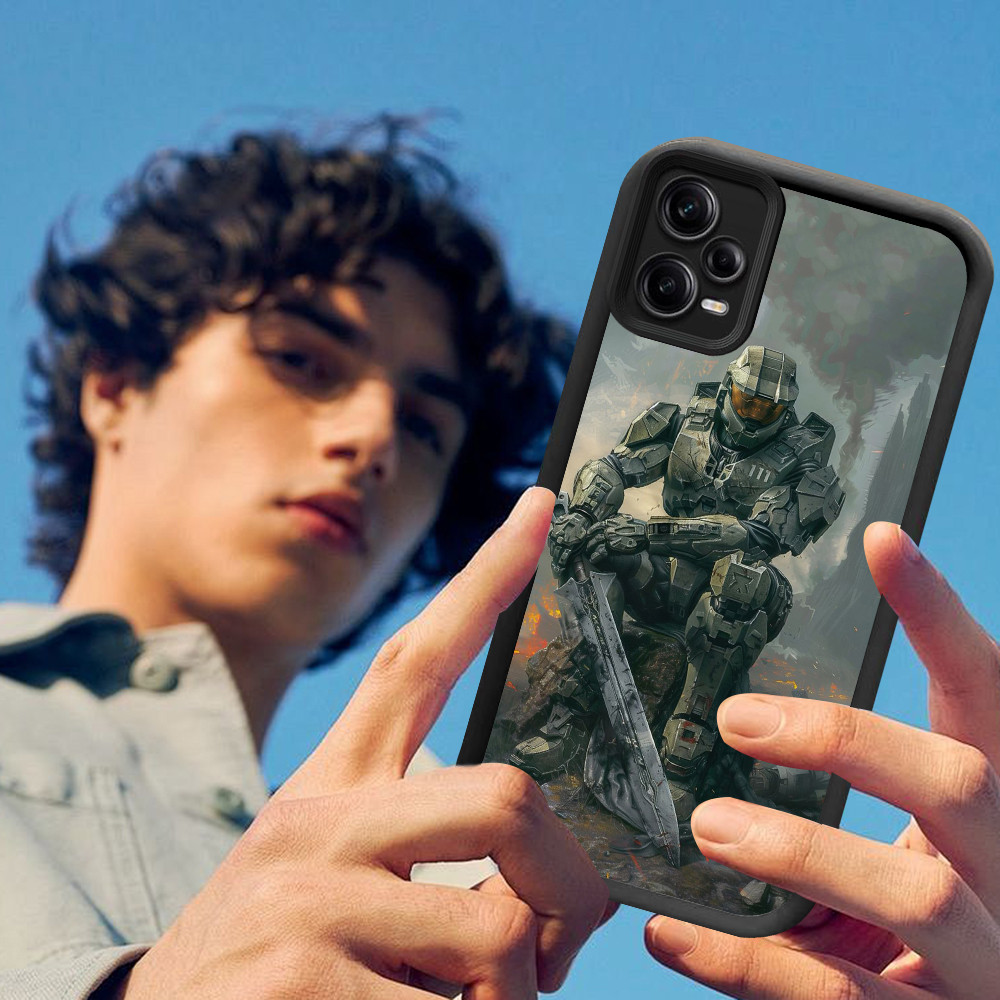 DE-17 Halo Master Chief ปลอกโทรศัพท์มือถือสําหรับ Xiaomi Poco X7 14T M3 14 X6NEO X6 M6Pro 13T Pro 5G