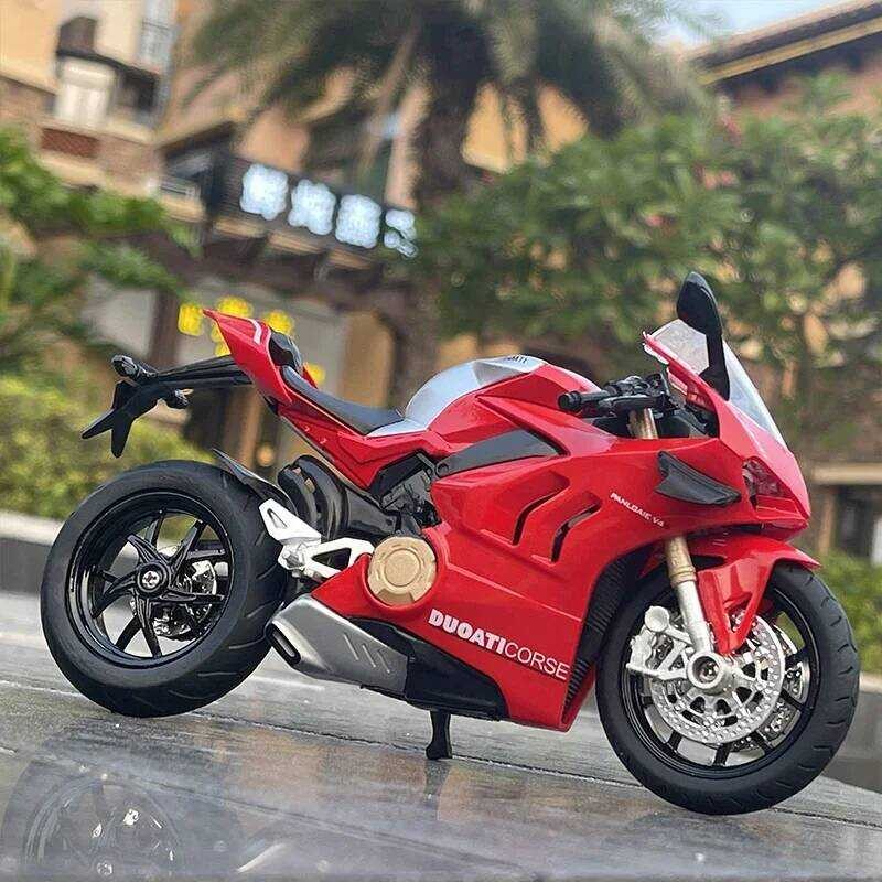 C 1/12 Dui Panigale V4s Racing Cross-Country Motorcycle Model Simulation Alloy Toy Street Motorcycl