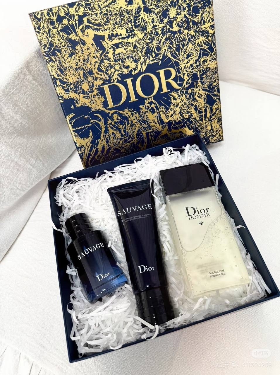 ยิงจริง❤ พิเศษ/160 Dior Wilderness Mens Full Body Fragrance Three- Piece Set ประกอบด้วย: Jieyu Showe