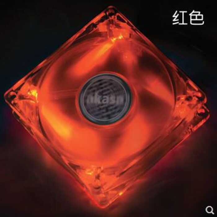 Akasa12cm พัดลมระบายความร้อนเงียบ led เคสคอมพิวเตอร์พัดลม 3pin 12v แบริ่งน้ํามัน