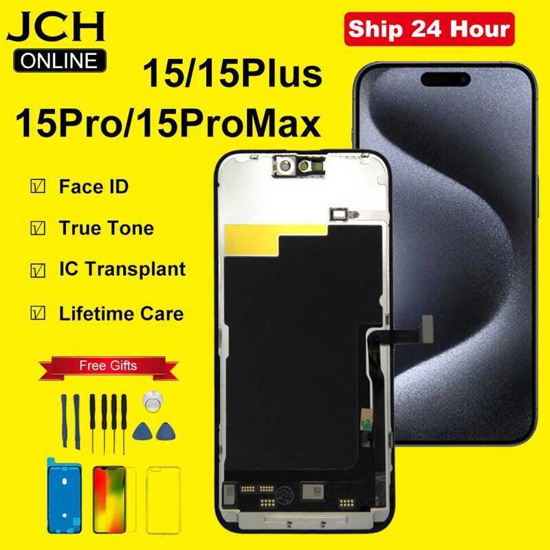 หน้าจอ OLED สำหรับ iPhone 15 15Pro จอแสดงผล LCD พร้อมระบบสัมผัสสำหรับเปลี่ยน 15 Pro Max 15 Plus จอ I