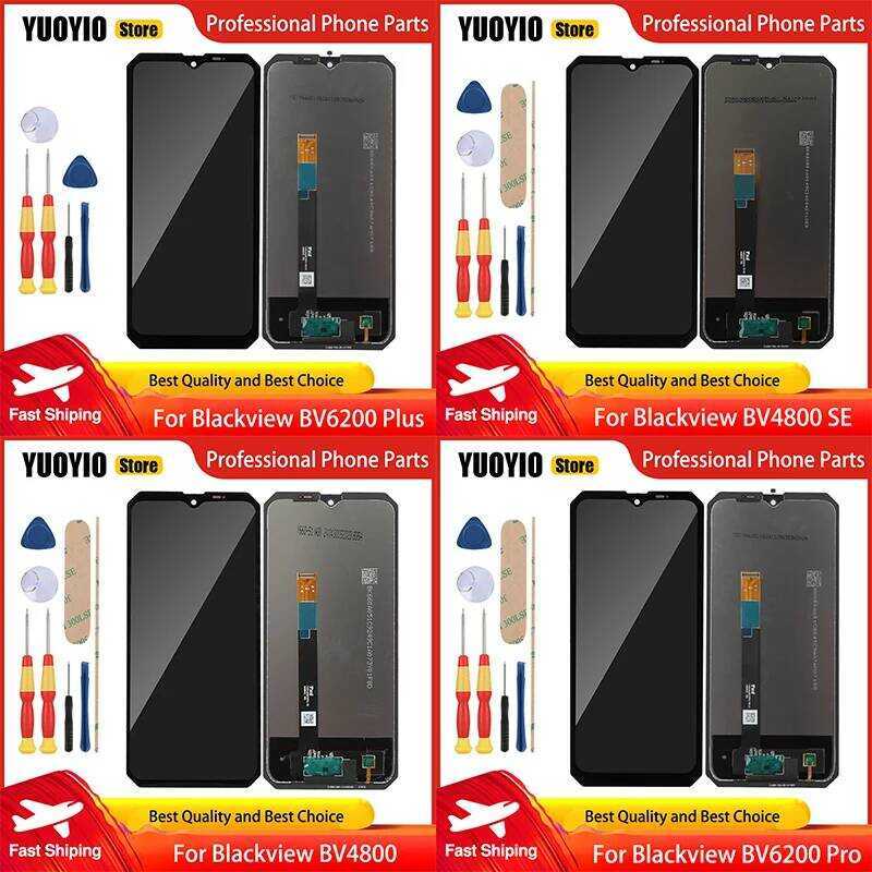 หน้าจอสัมผัสสำหรับ Blackview OSCAL Marine 1 BV6200 BV6200 Plus BV4800 SE BV4800 Pro ชุดจอแสดงผล LCD 
