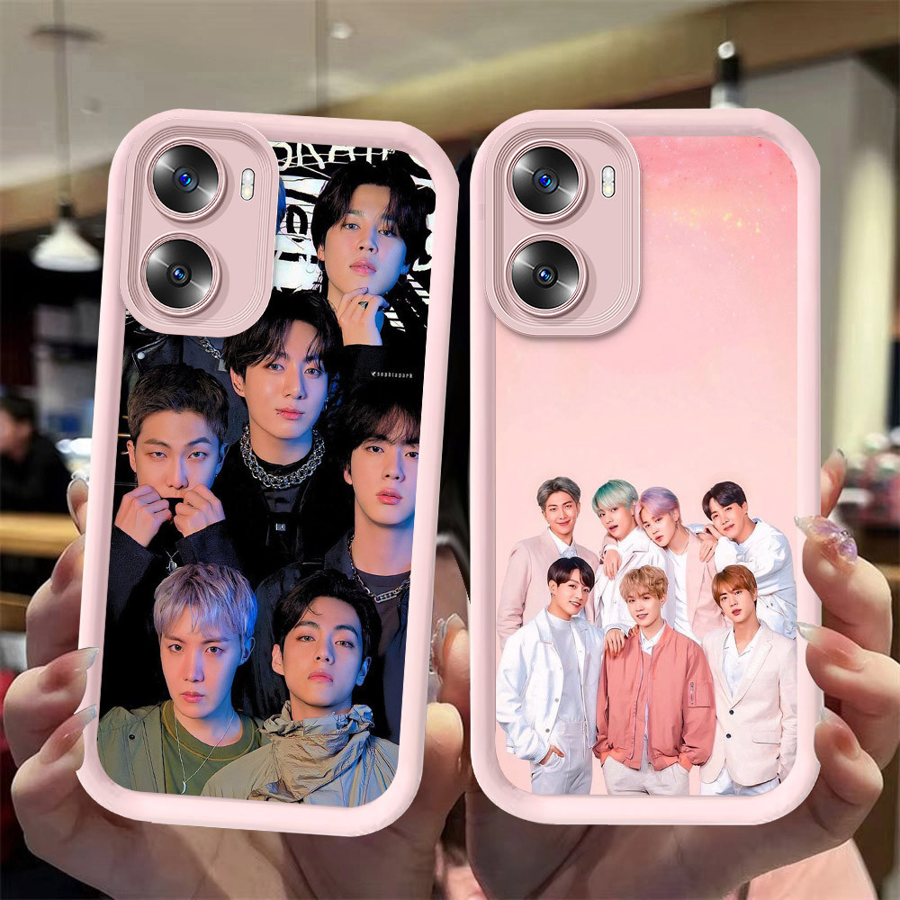J-31 KPOP_Boys ดำขาวชมพูเคสโทรศัพท์หรับ OPPO A57 A77S A57S A77 A56S A57E 5G