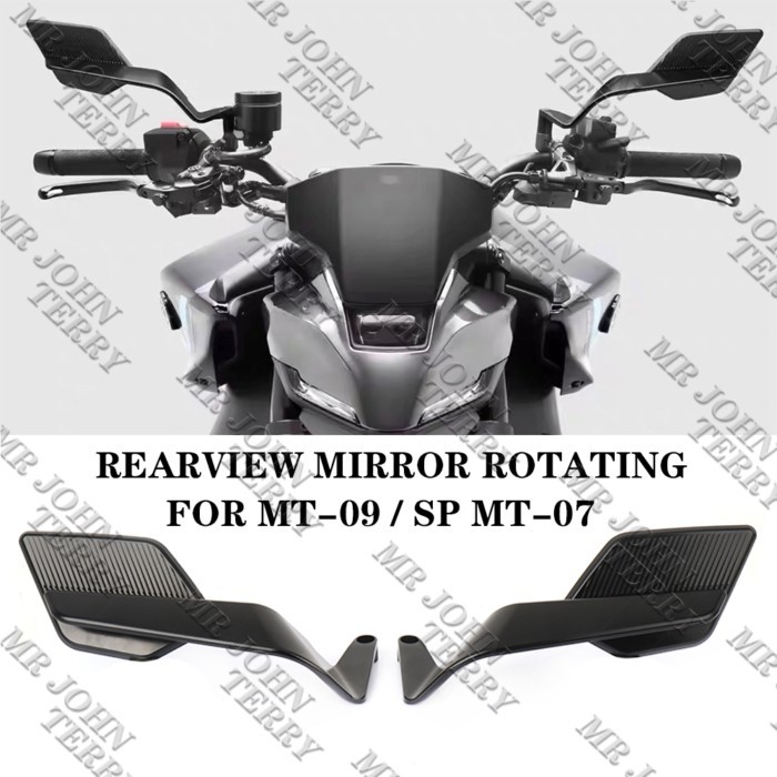 For YAMAHA MT-09 MT09 Mirrors 2020-2025 MT 09 SP 2021- 2025 MT-07 2021-2025 Motorcycle Rear Side Vi