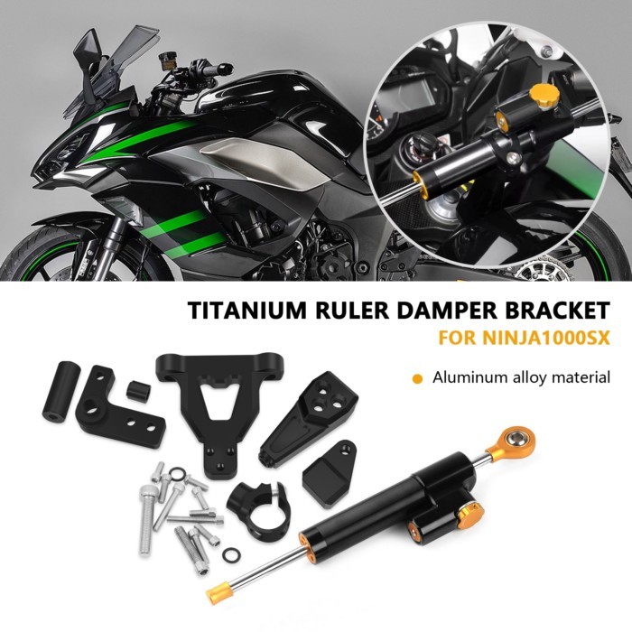 For ninja1000sx NINJA 1000SX  z1000sx Z1000SX Titanium Ruler directional Steering Damper Stabilizer