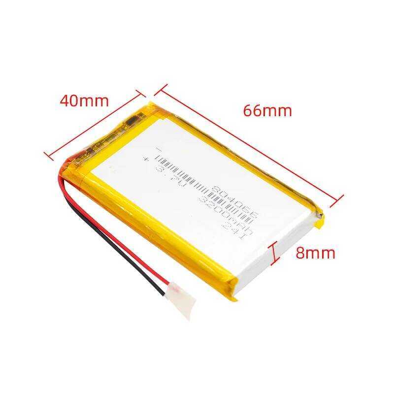 แบตเตอรี่ลิเธียมโพลิเมอร์แบบชาร์จได้ 804066 3.7V 3200Mah สำหรับแท็บเล็ตพีซี ลำโพง กล้อง และเครื่องบ