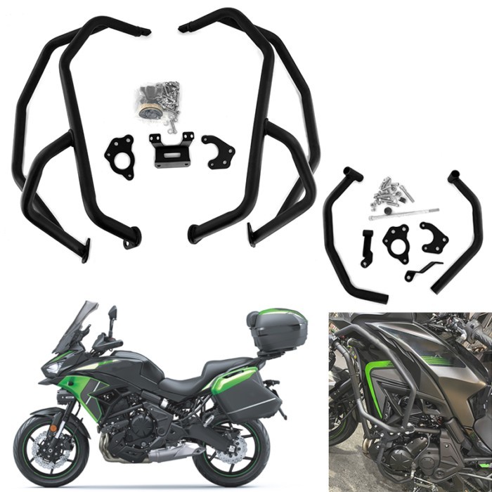 Fit For Kawasaki Versys650 Versys 650 2023 2024 2025 Motorcycle Engine Tank Guard Highway Crash Bar
