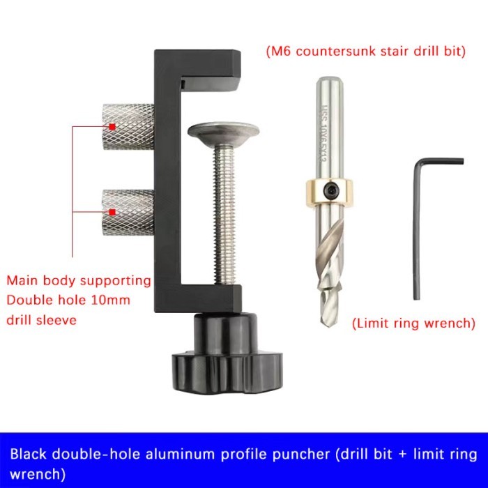 20 Aluminum Profile Vertical Hole Puncher L-Shaped T-Shaped Spliced Aluminum Profile Hole Punching
