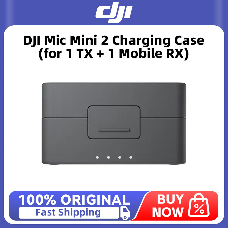C เคสชาร์จ DJI Mic Mini 2 (สําหรับ 1 TX + 1 Mobile RX) อุปกรณ์เสริมดั้งเดิมในสต็อก