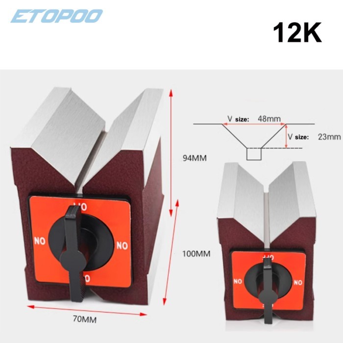 7K 12K Triangular V-Shaped Magnetic Table, 7K Block, V-Shaped Magnetic Table Layout, V-Shaped Wire
