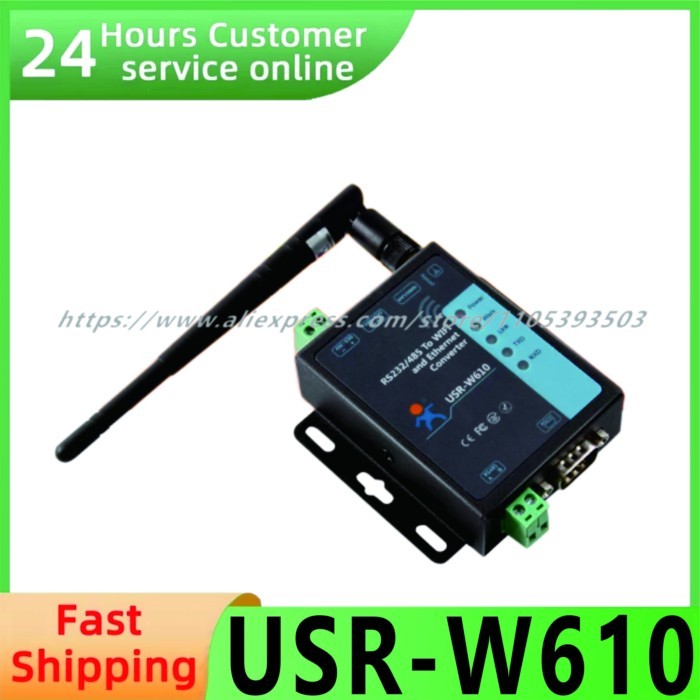 PUSR Serial RS485 RS232 to WiFi Converter Industrial Wireless Client Modbus Gateway MQTT Protocol U