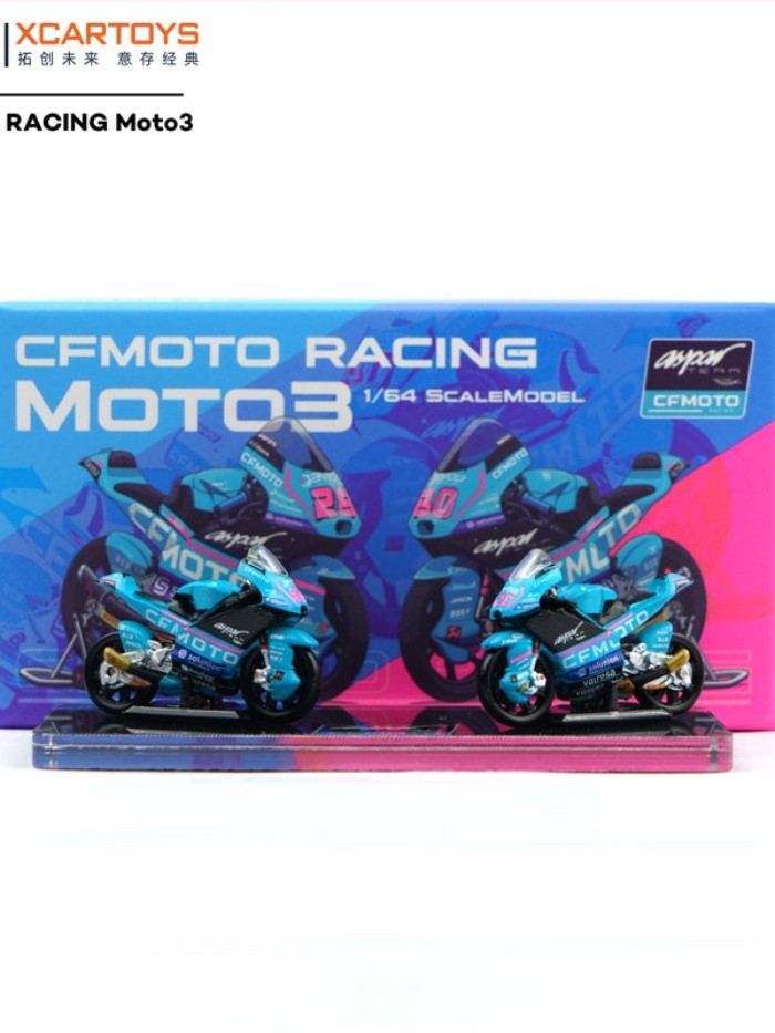 Tuoyi 1/64 รถจักรยานยนต์รุ่น CFMOTO RACING Moto3 Championship Championship รถ Miniature ชุดเครื่องปร