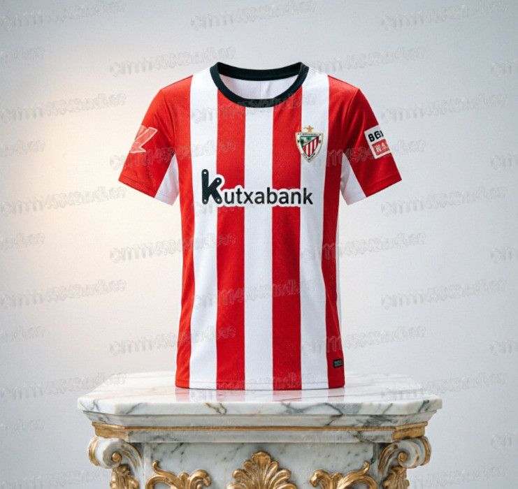 สไตล์สเปน BILBAO Athletic Football 3D พิมพ์ทุกวันฟุตบอลเสื้อยืด Breathable แฟชั่นสั้น FamilyMatching