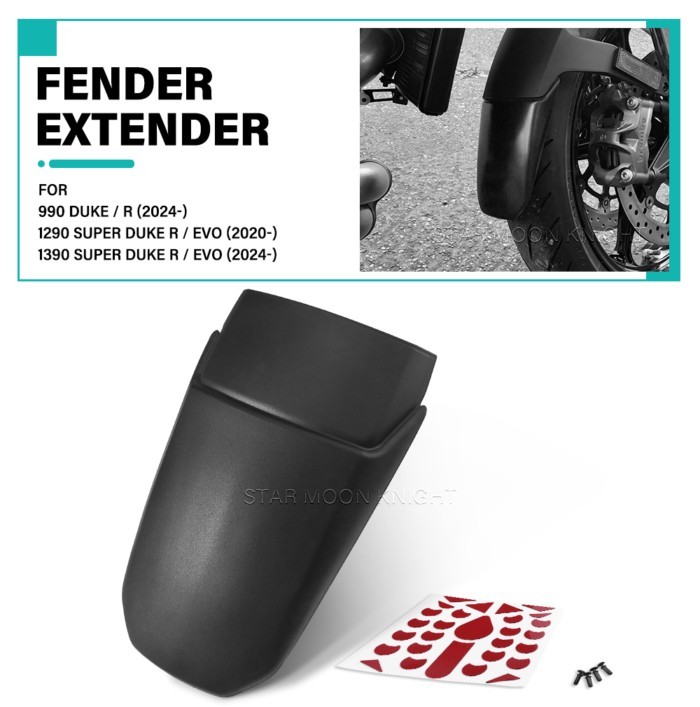 Motorcycle Front Fender Extender For 990 DUKE R 2024- 1290/1390 SUPER DUKE R/EVO Mudguard Extension