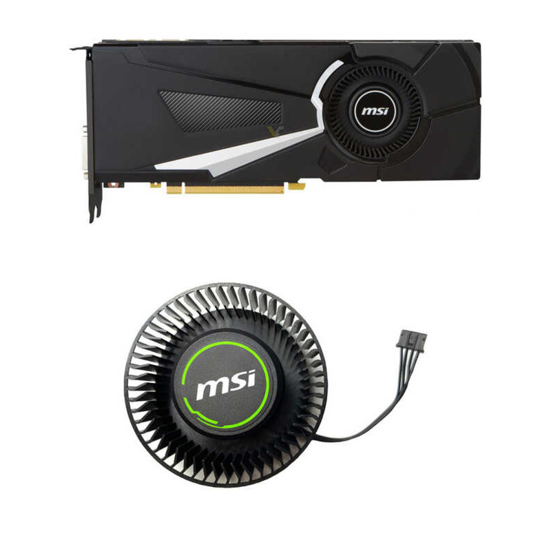 MSI/MSI GTX1070 1070ti 1080 1080ti AERO รุ่นสาธารณะพัดลมระบายความร้อนการ์ดกราฟิก