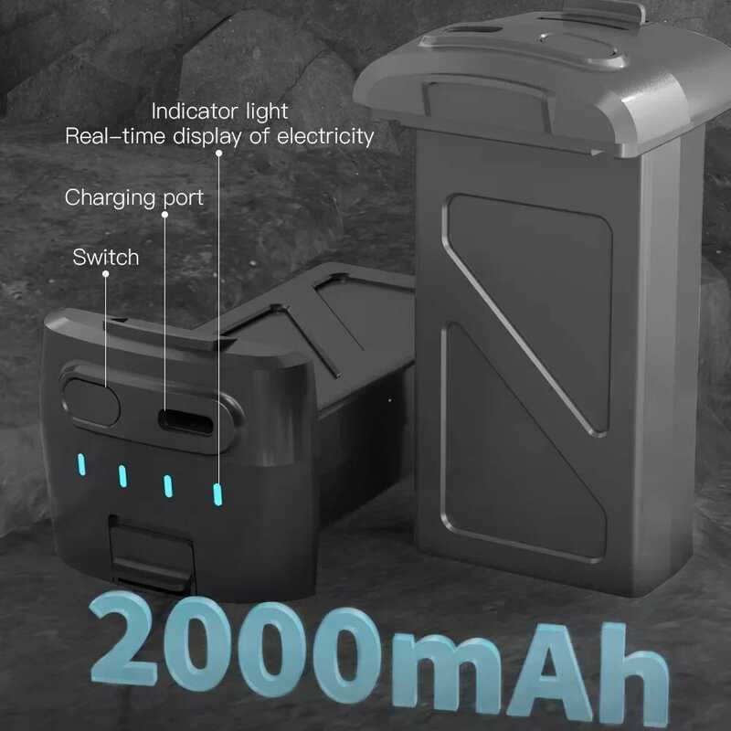 ▥ ต้นฉบับ SJRC PRO PLUS Drone แบตเตอรี่ 7.4V 2000Mah สําหรับ F5s + Pro RC Quadcopter อะไหล่แบตเ