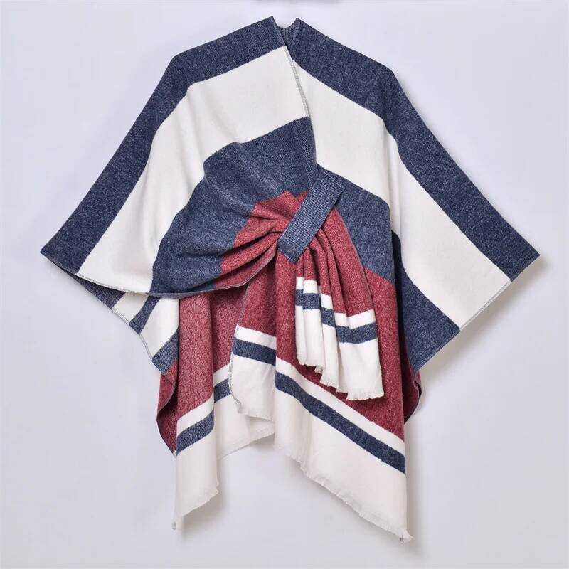 ▥ ผู้หญิงelegant Shawl Wrapsนุ่มเปิดด้านหน้าponcho