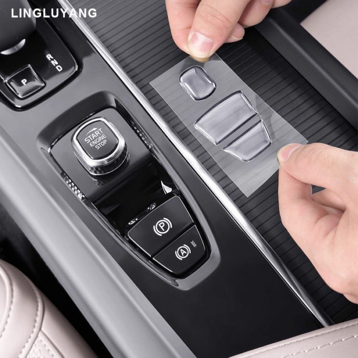 Suitable for Volvo XC60 XC90 S60 S90 V60 V90 central control gear button sticker interior decoratio