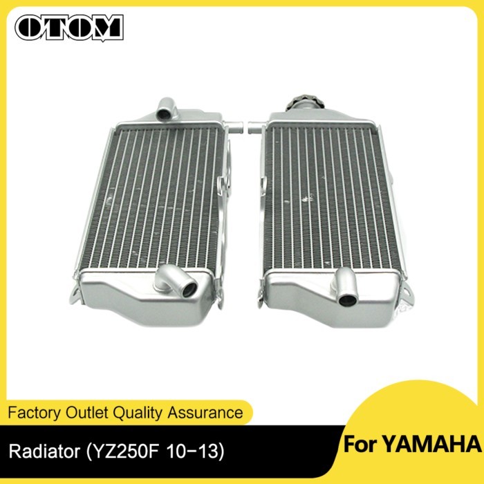 OTOM 2 Row Aluminum Radiator For YAMAHA YZF250 YZ250F YZ 250F Aftermarket Motorcycle Part Engine Oi