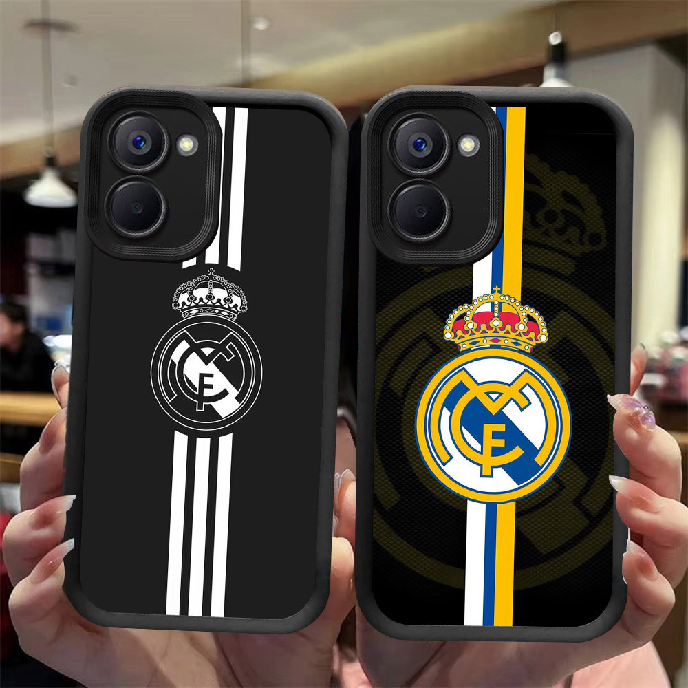 J-40 Real-Madrid ดำขาวชมพูเคสโทรศัพท์หรับ VIVO Y28S Y36 Y27S Y27 5G