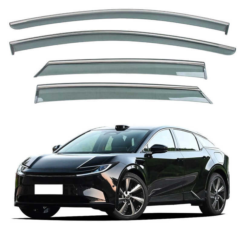เหมาะสําหรับ Toyota BZ5 25 หน้าต่างเฉพาะพร้อมแถบสว่าง Sunny Rain Guard Deflector Rain Eyebrow