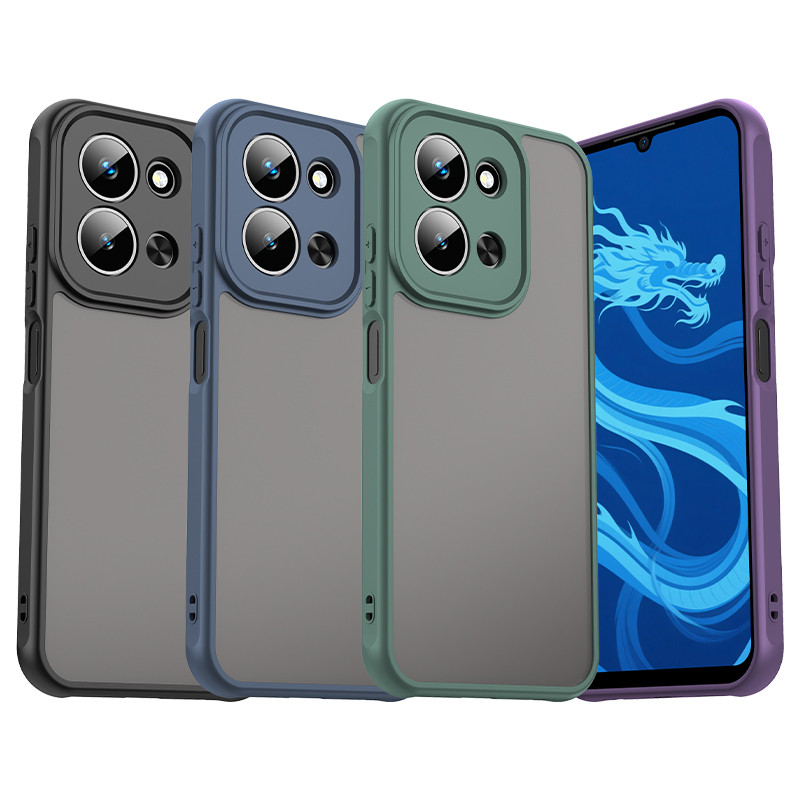 หรูหราโปร่งแสงเคสโทรศัพท์สําหรับ Xiaomi Redmi 15 15C 5G Redmi 15C กันกระแทก Matte Skin Feel PC + TPU