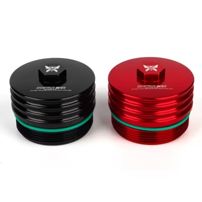 Forged Aluminum Oil Filter Housing for N20 N26 N51 N52 N53 N54 N55 Engine Oil Filter Cap BB-OFC-006