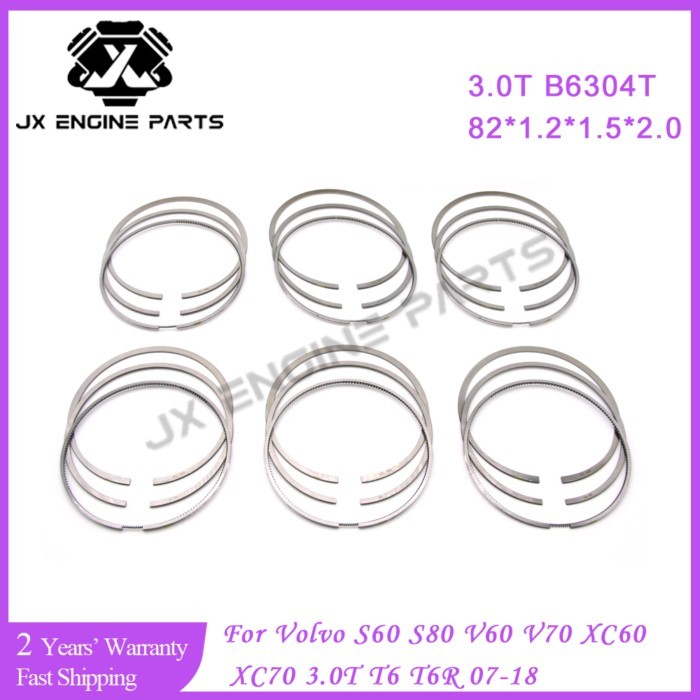 B6304T Engine Φ82mm STD Piston Ring Set For Volvo 3.0 S60 S80 V60 V70 XC60 XC70 3.0T 3.0L T6 T6R 07