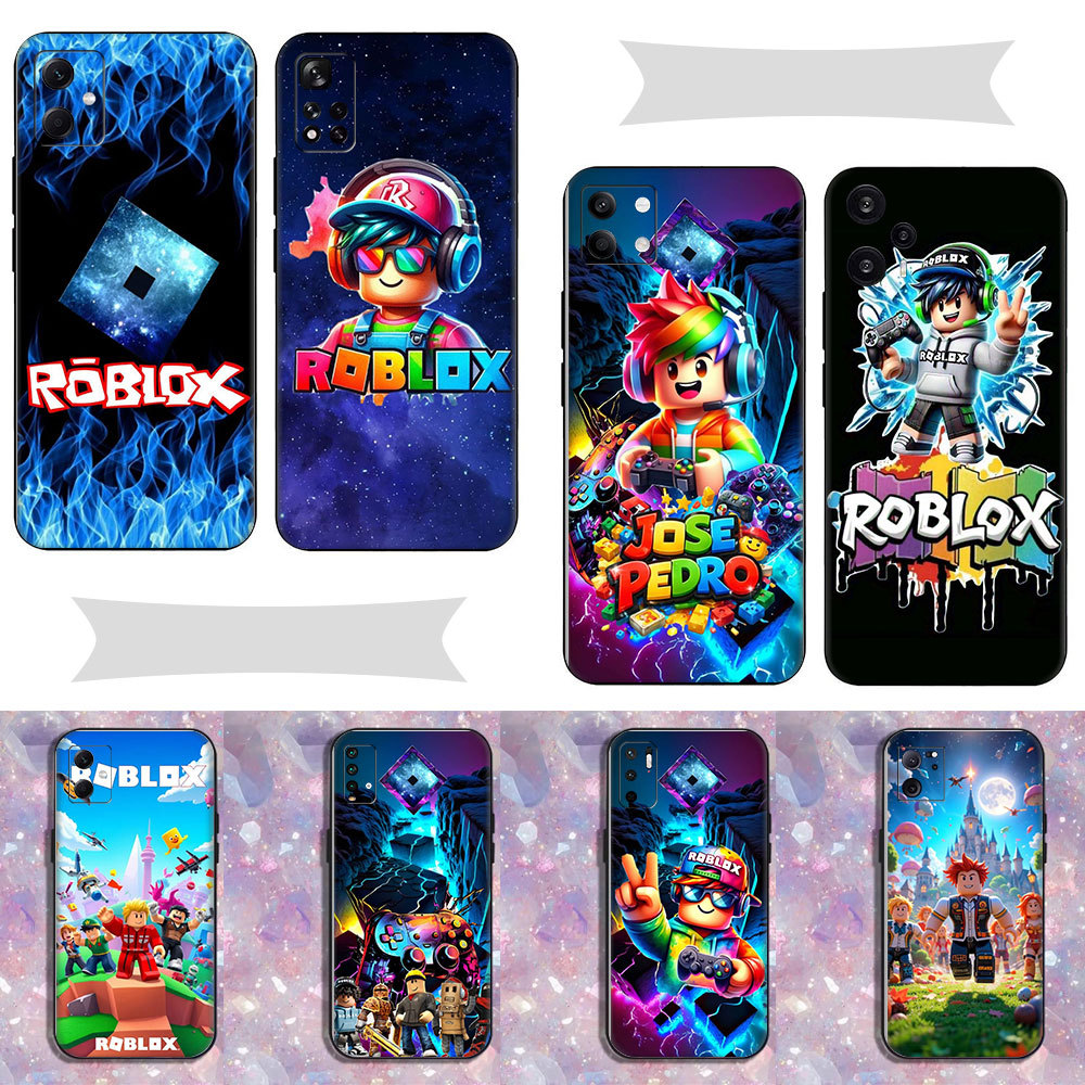 สําหรับRedmi 10X 4G 10c 10 11A 12C 13C A1 A2 ป้องกันซิลิโคนSoft shell TPUเกมผจญภัยRobloxรูปแบบ ^A-1