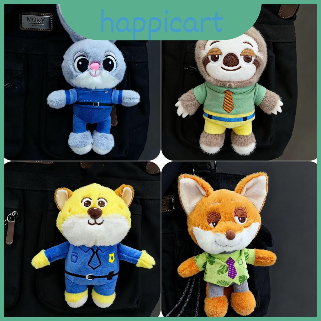 Zootopia น่ารัก Judy Nick Sloth และ Benjamin พวงกุญแจตุ๊กตาสําหรับตกแต่งกระเป๋าเป้สะพายหลัง