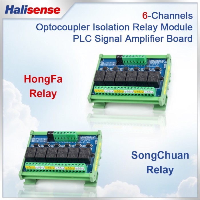 6-Channels Optocoupler Isolation Relay Module PLC Signal Amplifier Board