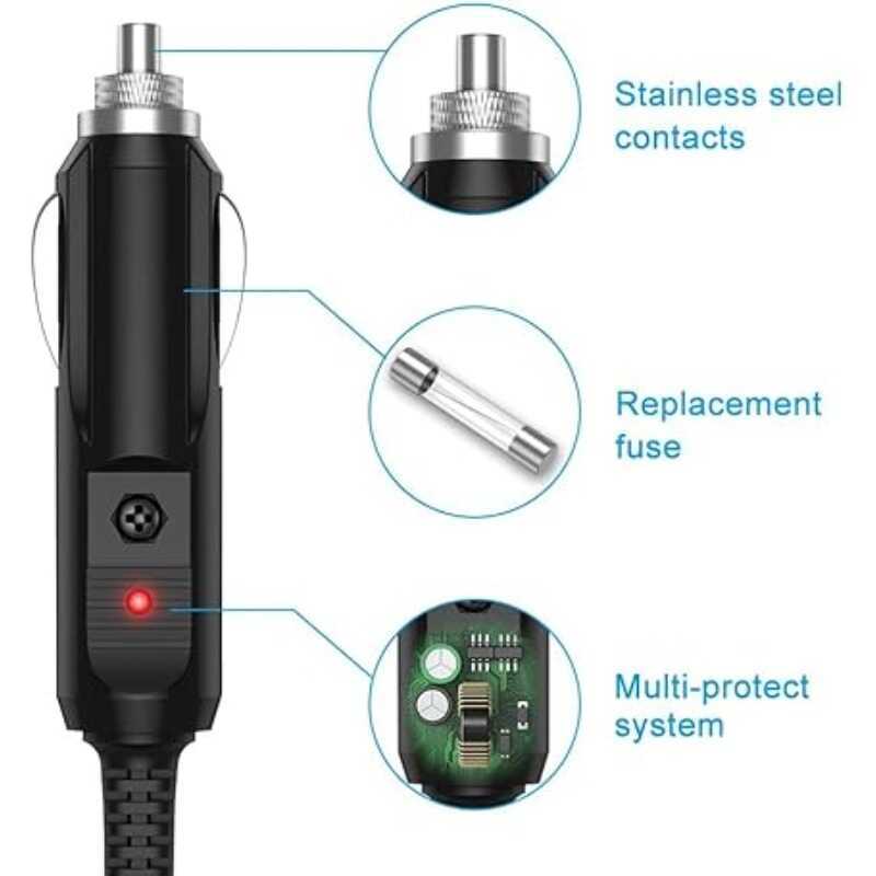 ▥ อะแดปเตอร์ชาร์จแบตเตอรี่รถยนต์สำหรับ Motorola Gp320 Gp328 Gp329 Gp340 Gp360 Gp380 Gp680 Ht750
