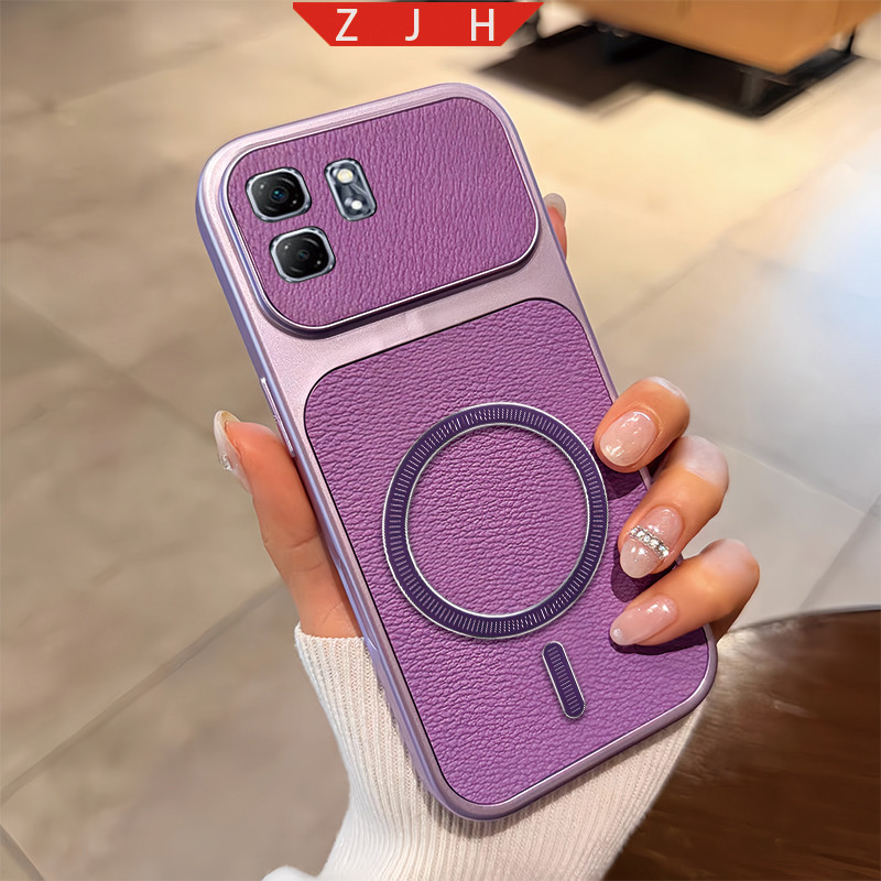 เคสสําหรับ infinix HOT 50i Smart 9 เคสโทรศัพท์ออกแบบใหม่แนวนอนแหวนดูดแม่เหล็กกันกระแทกกรอบขนาดใหญ่เป