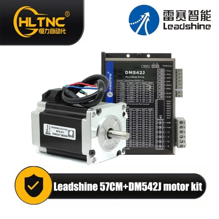 Leadshine Intelligent 3A 4A Nema 23 Stepper Motor 0.6Nm-2.6Nm 57CM06/13/23/26+DM542J DC 20V-50V 4.2