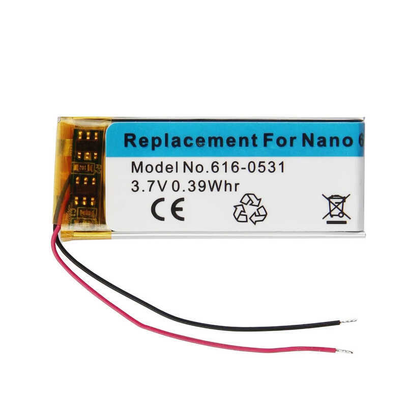 แบตเตอรี่ทดแทนสำหรับ Ipod Nano 4 5 6 7 Nano4 Nano5 Nano6 Nano7 616-0406 616-0467 616-0531 616-0640