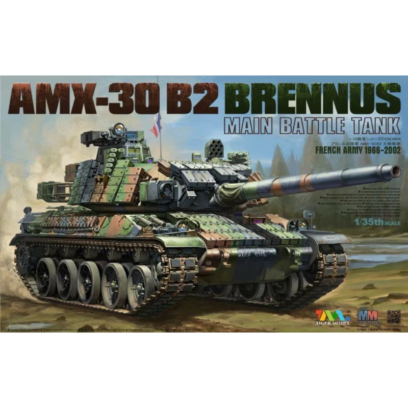 TIGER MODEL 4604 1/35 French Army 1966-2002 AMX-30 B2 BRENNUS Static model kit
