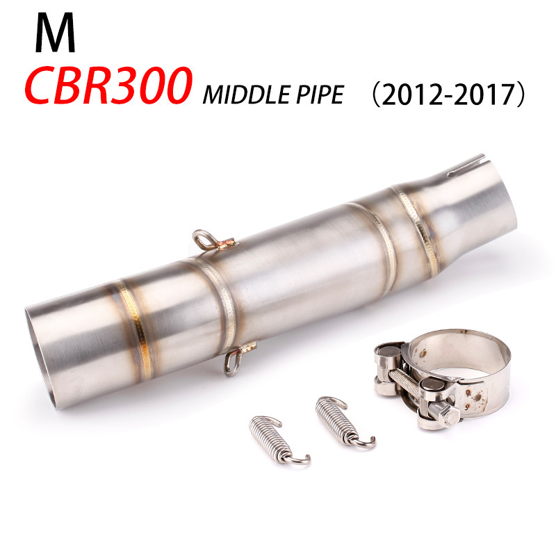 สําหรับ CBR300 CB300R CB300F CBR300R 2012-2014 รถจักรยานยนต์ไอเสียกลาง Link ท่อ 51 มม.เชื่อมต่อท่อหา