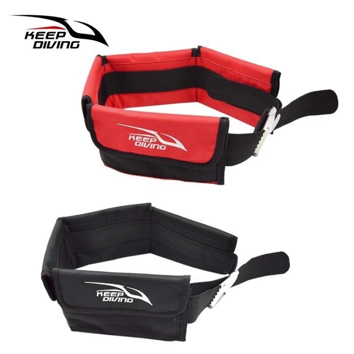 ! Pocket-type เข็มขัดน้ําหนักดําน้ํา Scuba Technical Diving Storage กระเป๋าคาดเอว Quick-release Weig