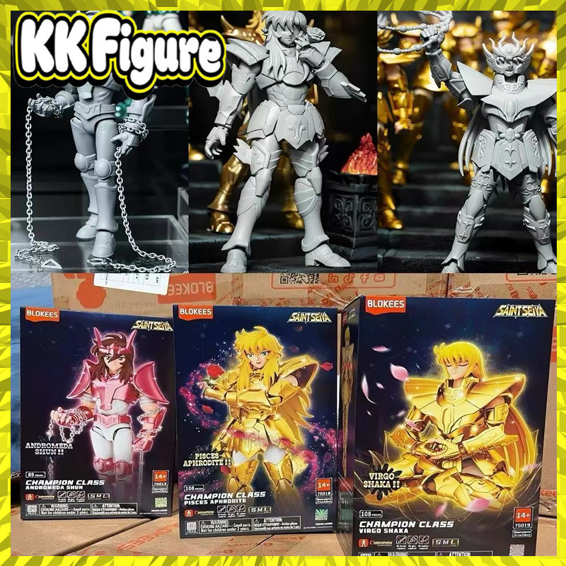 Original Blokees Seiya Champion Class Andromeda Shun Virgo Shaka ราศีมีน Aphrodite ประกอบ Action Fig