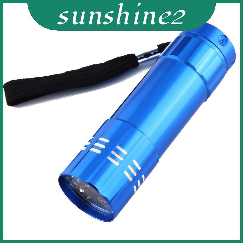 ไฟฉาย UV แบบชาร์จไฟได้พร้อมไฟ UV Led เก้าสําหรับการตรวจสอบสกุลเงินและการทดสอบเรืองแสง