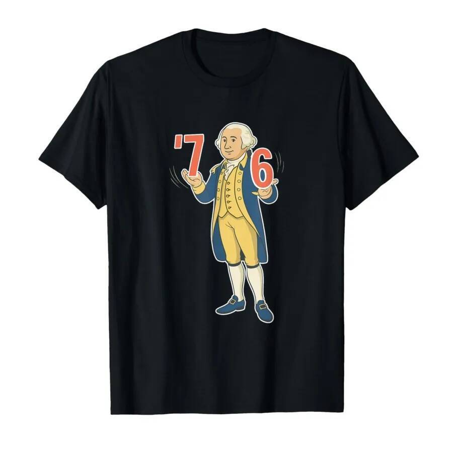 67 Funny George Washington Meme Six Seven Gen Alpha Slang T-shirt For Men Women 100% Cotton T Shirts