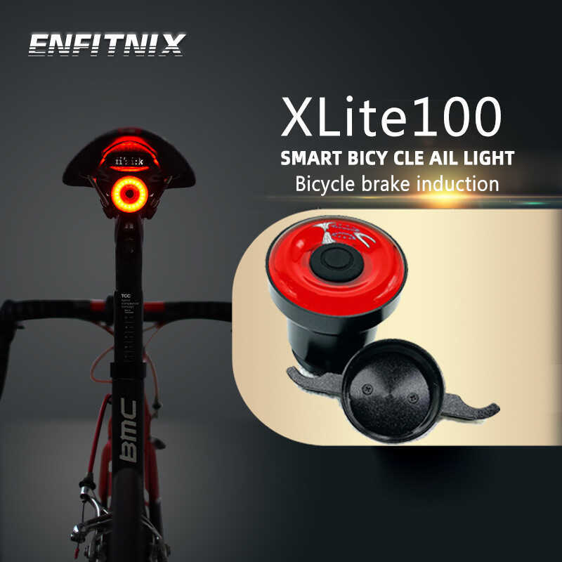 ENFITNIX ไฟท้ายจักรยาน XLite100 อัจฉริยะและเหนี่ยวนำไฟท้ายเมื่อเบรก ผลิตภัณฑ์ใหม่