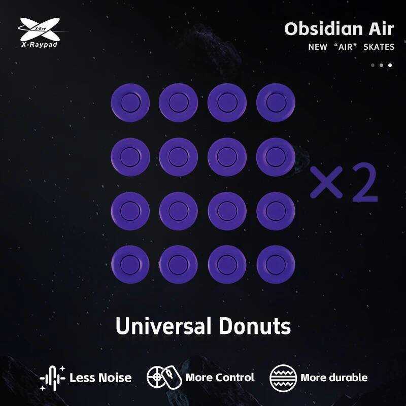 X-Raypad Obsidian Air Mouse Skates – Universal Donuts No