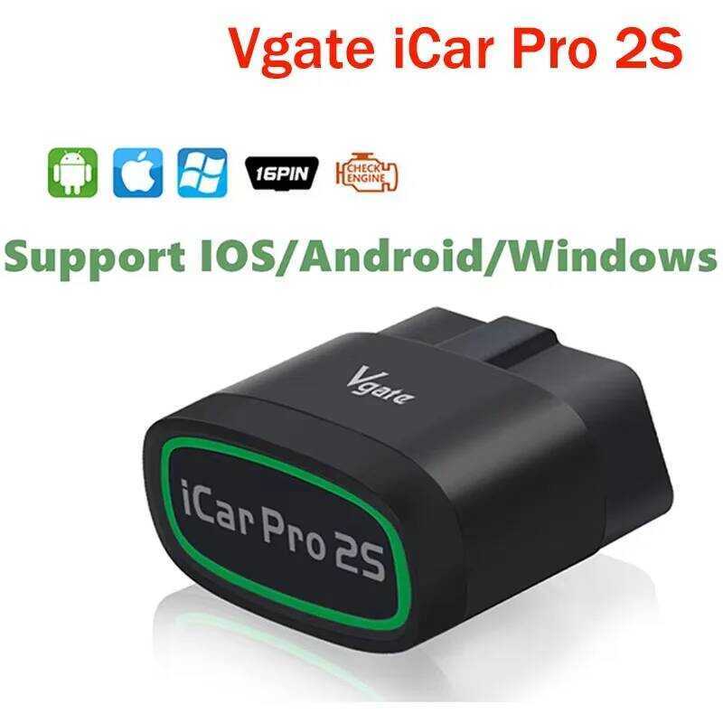 Vgate iCar Pro 2S ELM327 บลูทูธ 5.3 สำหรับ Android/IOS/PC เครื่องมือวินิจฉัยรถยนต์ OBD2 รุ่นอัพเกรด 
