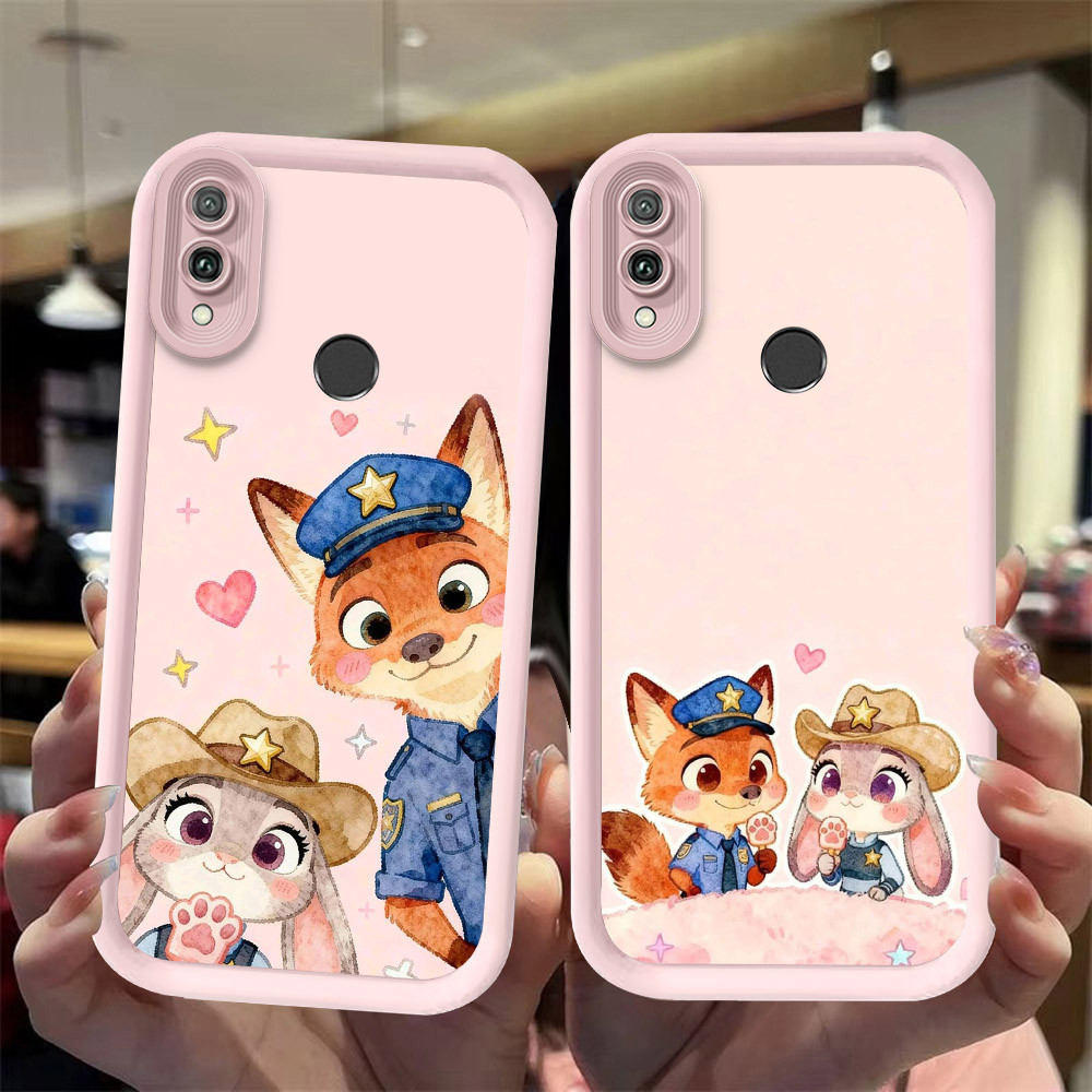 J-14 Zootopia ดำขาวชมพูเคสโทรศัพท์หรับ VIVO Y1S Y91C Y91 Y95 Y93