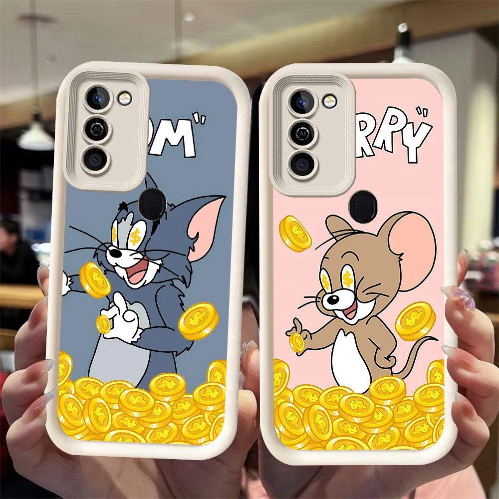 J-27 Cat gold Mouse ดำขาวชมพูเคสโทรศัพท์หรับ Infinix Smart Hot 9 11 5 7 10 Lite Play