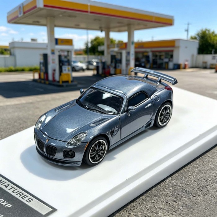 MK North Exhibition Limited 1: 64 Pontiac Silver Static จําลองรถรุ่น