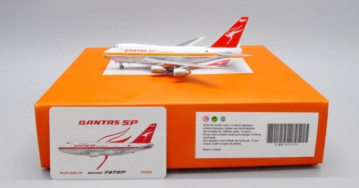 พร้อมสต็อก JC Wings 1: 400 Australian Airlines B747SP VH-EAA โมเดลเครื่องบินโลหะผสมออกจากรุ่นพิมพ์