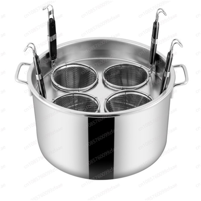 Stainless Steel Cooking Noodle Pot, Soup Bucket, Large Capacity, Induction Cooker, Stewed Soup